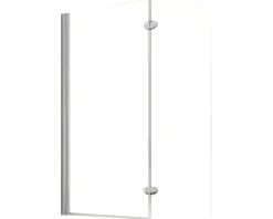 Badewannenaufsatz 2-teilig SCHULTE Komfort 112 x 140 cm Klarglas Profilfarbe chromoptik D3353 41 50 02 21 1 140