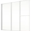 Badewannenaufsatz 3-teilig SCHULTE Komfort 151,8 x 140 cm Klarglas Profilfarbe weiß D1410 04 01 140