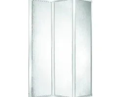 Badewannenaufsatz 3-teilig SCHULTE Komfort 151,8 x 140 cm Klarglas Profilfarbe weiß D1410 04 01 140