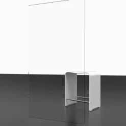 Badewannenfaltwand SCHULTE Komfort 3-teilig, mit Seitenwand, ohne Bohren, 129 x 121 cm, 3 mm ESG-Klarglas, Profil Aluminium, links/rechts montierbar