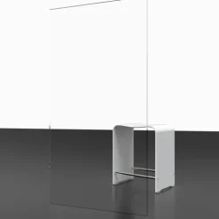 Badewannenfaltwand SCHULTE Komfort 3-teilig, 129 x 140 cm, 3 mm ESG-Klarglas, Profil Weiß, links/rechts montierbar