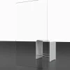 Badewannenfaltwand SCHULTE Komfort 1-teilig, mit Stabilisator, 70 x 140 cm, 5 mm ESG-Klarglas, Profil Aluminium, mit Schmutzversiegelung, links/rechts montierbar