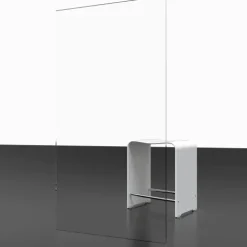 Badewannenfaltwand SCHULTE Komfort 2-teilig, mit Seitenwand, 113 x 142 cm, 5 mm ESG-Klarglas, Profil Chrom, links/rechts montierbar