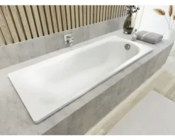 Badewannen Set KALDEWEI SANIFORM PLUS 373 All-in-One Set 75 x 170 cm alpinweiß glänzend inkl. Fußgestell und Ablaufgarnitur 133600010001