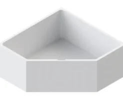 Badewannen Set OTTOFOND Minerva 135 x 135 cm weiß glänzend glatt 924021