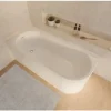 Badewannen Set OTTOFOND Mirador 170 x 75 cm Rundung links Montage in rechter Ecke weiß 703962