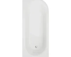 Badewannen Set OTTOFOND Mirador 170 x 75 cm Rundung links Montage in rechter Ecke weiß 703962