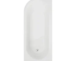 Badewannen Set OTTOFOND Mirador 170 x 75 cm Rundung rechts Montage linke Ecke weiß 703961