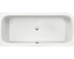 Badewannen Set OTTOFOND Spirit 80 x 180 cm linke Ecke abgerundet weiß glänzend 703921