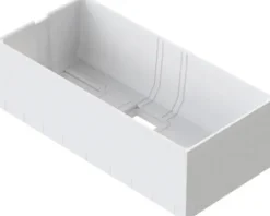 Badewannen Set OTTOFOND Wistula 75 x 170 cm weiß glatt glänzend 983021