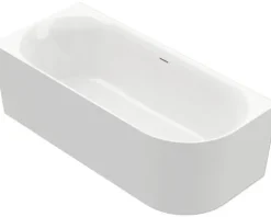 Badewanne OTTOFOND Afinar Corner 80 x 180 cm rechte Ecke abgerundet weiß glänzend 703944