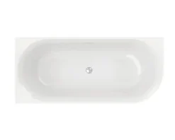 Badewanne OTTOFOND Afinar Corner 80 x 180 cm rechte Ecke abgerundet weiß glänzend 703944