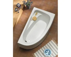 Badewanne OTTOFOND Campus 90 x 160 cm weiß glänzend glatt 917001
