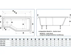 Badewanne OTTOFOND Clip 80 x 160 cm weiß glänzend glatt 979201
