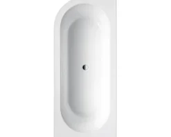 Badewanne OTTOFOND Messina 78 x 178 cm linke Ecke abgerundet weiß glänzend 703802