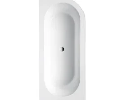 Badewanne OTTOFOND Messina 78 x 178 cm rechte Ecke abgerundet weiß glänzend 703803