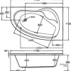 Badewanne OTTOFOND Poel 110 x 175 cm weiß glatt glänzend 860201