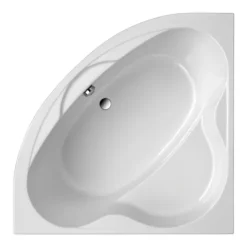 Badewanne Schulte Coralia 140x140 cm Komplettset mit Wannenträger und Ab- und Überlaufgarnitur