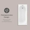 Badewanne Schulte Ozea 170x75 cm Komplettset mit Wannenträger und Ab- und Überlaufgarnitur