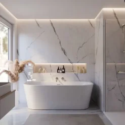 Badewanne Schulte Rio Vorwand 1700x750 mm weiß inkl. Ablaufgarnitur Push-Up, Chrom