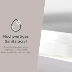 Badewanne Schulte Rio Vorwand 1700x750 mm weiß inkl. Ablaufgarnitur Push-Up, Chrom