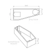 Badewanne Schulte Riva links 170x75 cm mit Wannenträger und Ab- und Überlaufgarnitur