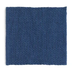 Badezimmerteppich cm 50X50 aus blauer Baumwolle und Mikrofasern | Frangipani