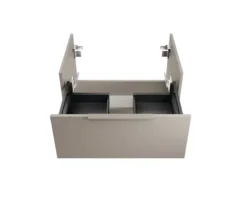 Badmöbel-Set FACKELMANN B.Paris BxHxT 705 x 493 x 465 mm Frontfarbe cubanit grey mit Glaswaschtisch