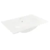 Badmöbel-Set FACKELMANN TE-A BxHxT 612 x 1019 x 400 mm Frontfarbe eiche natur mit Keramikwaschtisch
