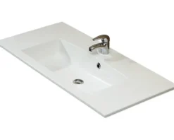 Badmöbel-Set Pelipal Kumba BxHxT 167 x 200 x 50 cm Frontfarbe weiß glanz 5-teilig und mehr mit Mineralguss-Waschtisch weiß, Midischrank, Unterschrank und Wandschrank 99.1070125093