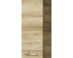 Badmöbel-Set Pelipal Kumba BxHxT 107 x 200 x 50 cm Frontfarbe eiche riviera 5-teilig und mehr mit Mineralguss-Waschtisch weiß, Unterschrank und Wandschrank 99.770126474