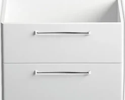 Badmöbel-Set Pelipal Kumba BxHxT 137 x 200 x 50 cm Frontfarbe weiß glanz 5-teilig und mehr mit Mineralguss-Waschtisch weiß, Midischrank, Unterschrank und Wandschrank 99.770126093