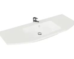 Badmöbel-Set Pelipal Quickset 328 BxHxT 145 x 200 x 39 cm Frontfarbe graphit struktur quer mit Mineralguss-Waschtisch und Hochschrank 328.120002