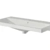 Badmöbelset 3-teilig Pelipal Serie 4035 BxHxT 90 x 200 x 45 cm Frontfarbe weiß mit Waschtisch Keramik weiß und Keramik-Waschtisch Waschtischunterschrank Spiegelschrank mit LED-Beleuchtung 40350900121150