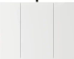 Badmöbelset 3-teilig Pelipal Serie 4035 BxHxT 90 x 200 x 45 cm Frontfarbe eiche riviera mit Waschtisch Keramik weiß und Keramik-Waschtisch Waschtischunterschrank Spiegelschrank mit LED-Beleuchtung Griff chrom glanz 40350900111470