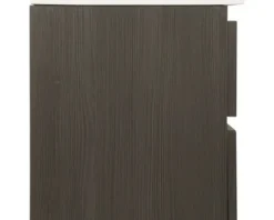 Badmöbelset Differnz Luka BxHxT 59,5 x 47 x 45,5 cm Frontfarbe grey oak mit Waschtisch aus Keramik weiß