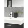 Badmöbel-Set Differnz Somero BxHxT 120 x 120 x 38 cm Frontfarbe anthrazit mit Waschtisch Mineralguss weiß