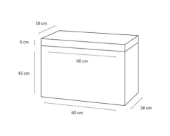 Badmöbel-Set Differnz Somero BxHxT 60 x 57 x 38 cm Frontfarbe weiß hochglanz mit Waschtisch Mineralguss weiß
