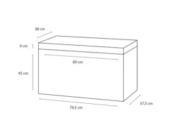 Badmöbel-Set Differnz Somero BxHxT 80 x 57 x 38 cm Frontfarbe weiß hochglanz mit Waschtisch Mineralguss weiß