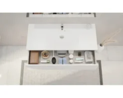 Badmöbel-Set FACKELMANN B.clever 120 cm mit Waschtisch weiß