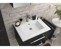 Badmöbelset FACKELMANN B.perfekt 60 cm mit Waschtisch Dark Oak