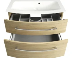 Badmöbel-Set FACKELMANN B.Style 83,2 cm Sand Eiche/Sand Eiche