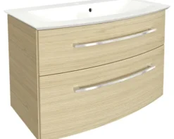 Badmöbel-Set FACKELMANN B.Style 83,2 cm Sand Eiche/Sand Eiche
