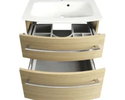 Badmöbel-Set FACKELMANN B.Style 63,2 cm Sand Eiche/Sand Eiche