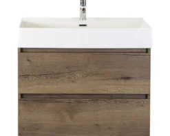 Badmöbel-Set Maxx XL 80 cm mit Keramikwaschtisch Tabacco