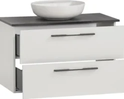 Badmöbel-Set Möbelpartner Maxim 86x65.4x45 cm weiß matt 701859