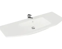 Badmöbel-Set Pelipal Quickset 328 BxHxT 175 x 200 x 39 cm Frontfarbe graphit struktur quer mit Mineralguss-Waschtisch und Hochschrank, Unterschrank und Wandschrank 328.120006