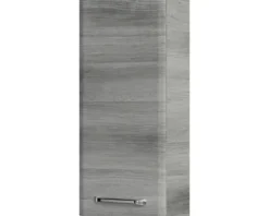 Badmöbel-Set Pelipal Quickset 328 BxHxT 175 x 200 x 39 cm Frontfarbe graphit struktur quer mit Mineralguss-Waschtisch und Hochschrank, Unterschrank und Wandschrank 328.120006
