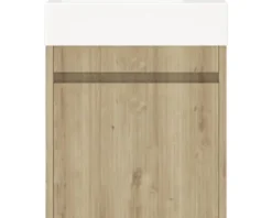 Badmöbelset 2-teilig form&style Avellino BxHxT 45 x 54 x 28 cm Frontfarbe eiche mit Waschtisch Keramik