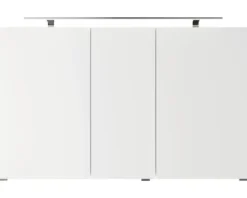 Badmöbelset 3-teilig Pelipal Serie 4035 BxHxT 120 x 200 x 45 cm Frontfarbe eiche riviera mit Waschtisch Keramik weiß und Keramik-Doppelwaschtisch Waschtischunterschrank Spiegelschrank mit LED-Beleuchtung Griff chrom glanz 40351200111470